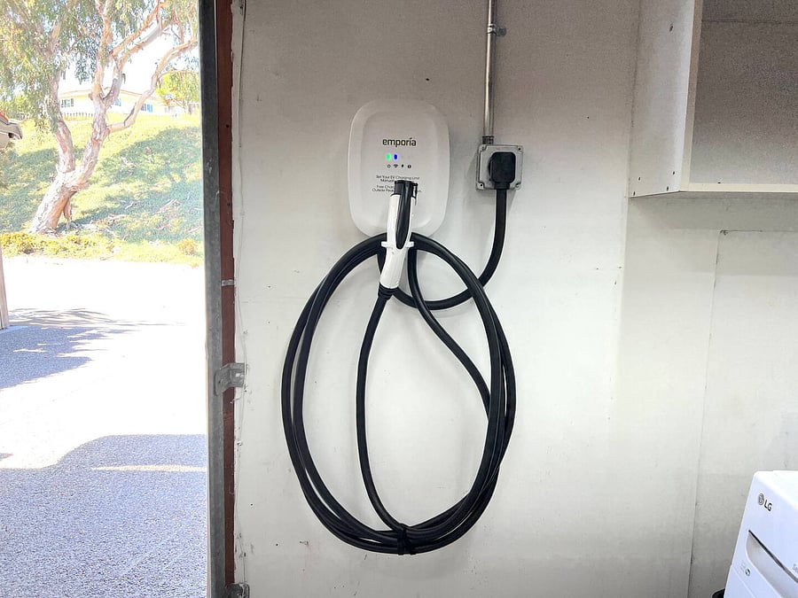 Level2 EV Car Charger (240V 20Amps) available in the attached garage.