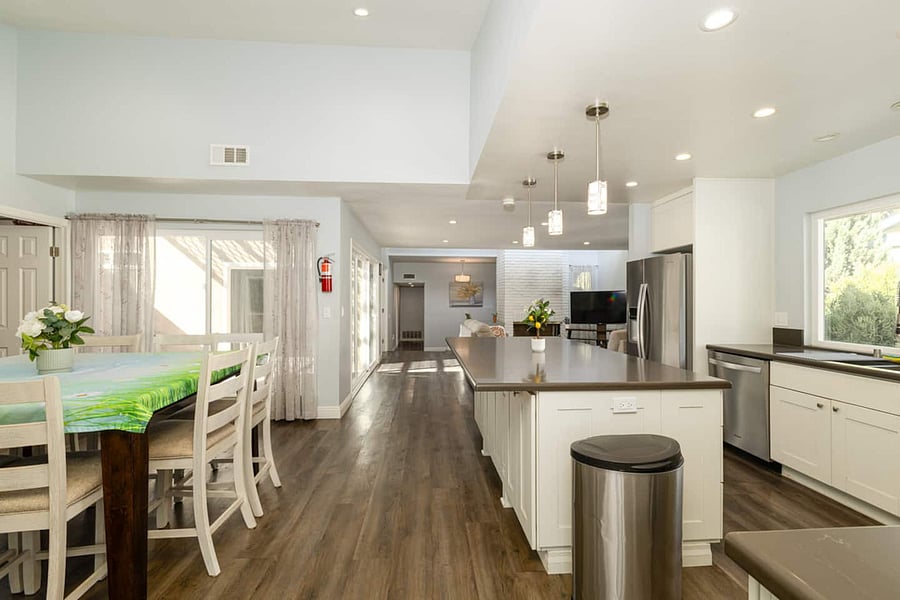 Kitchen and dining area
