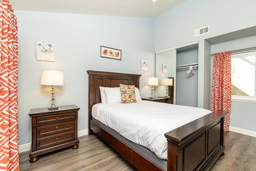Queen bed in bedroom #2