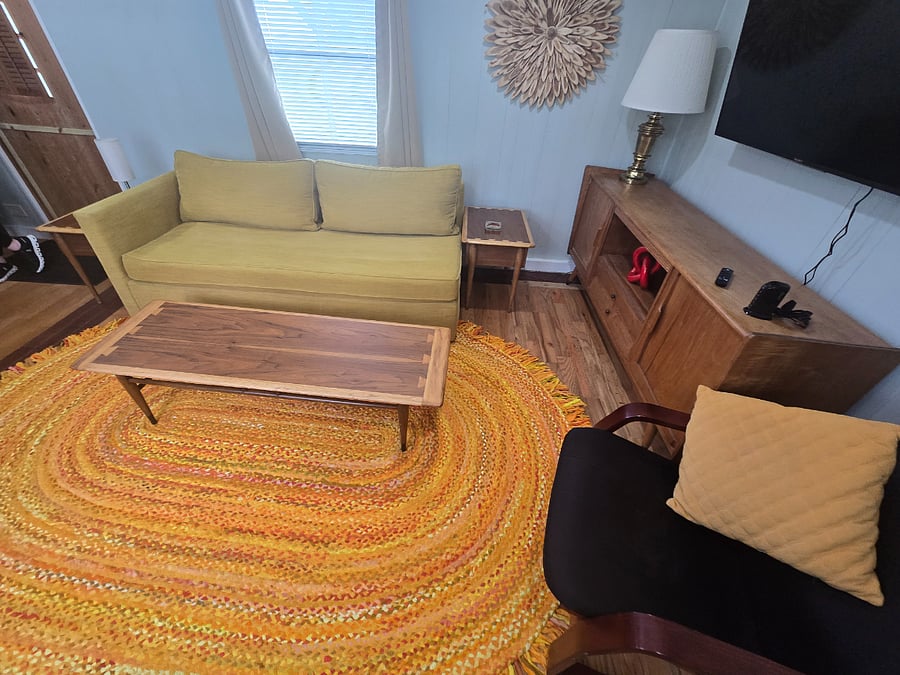 Comfortable living room with a Sony Smart TV