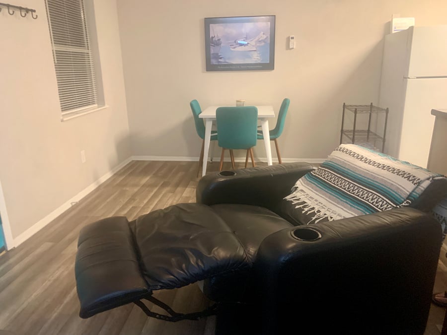 Very comfy sleeping recliners, better than a couch. 