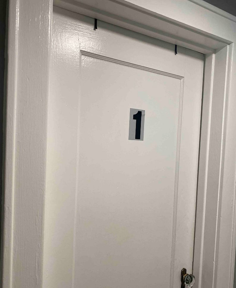 Each bedroom is labeled