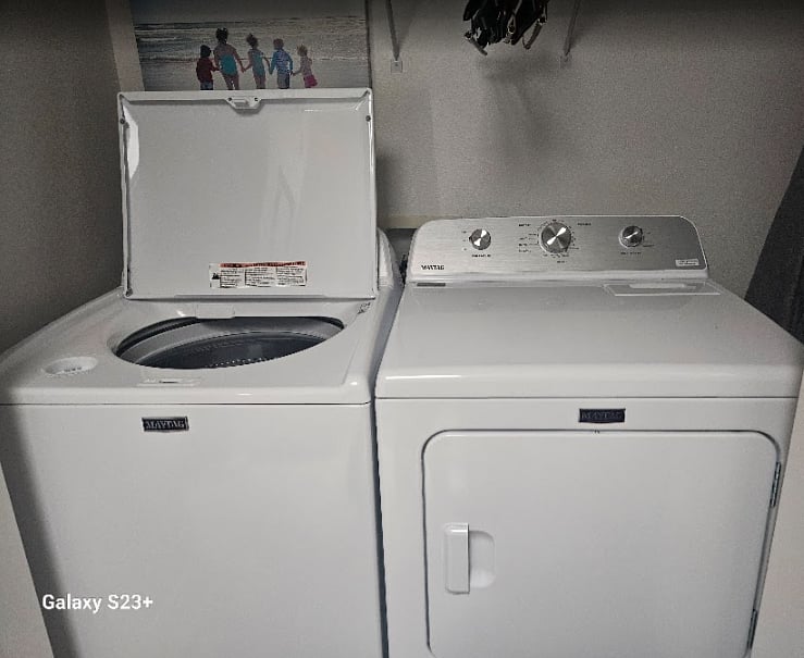 New washer and dryer