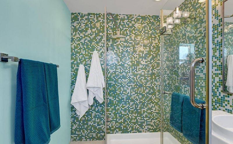 Bathroom off primary bedroom