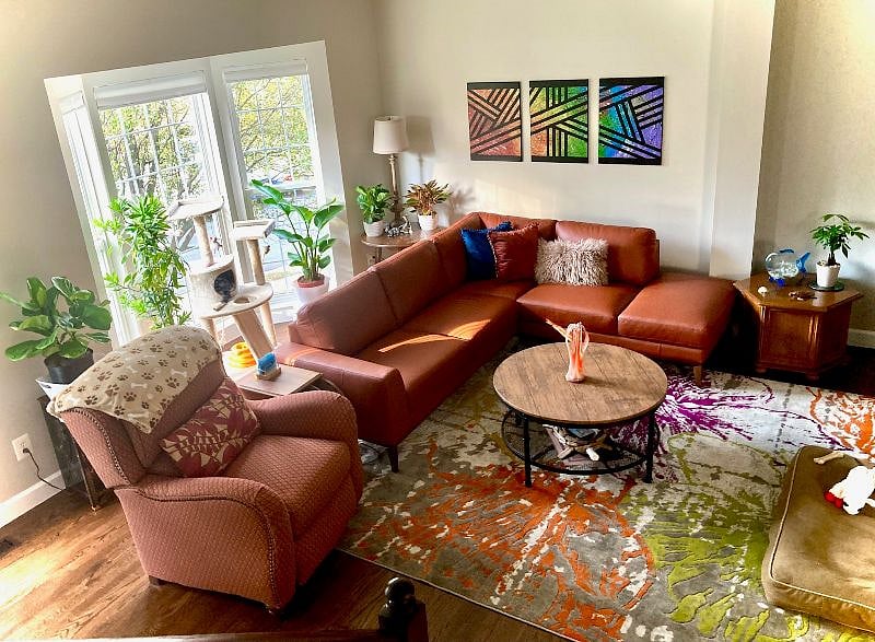 Living room with Smart TV