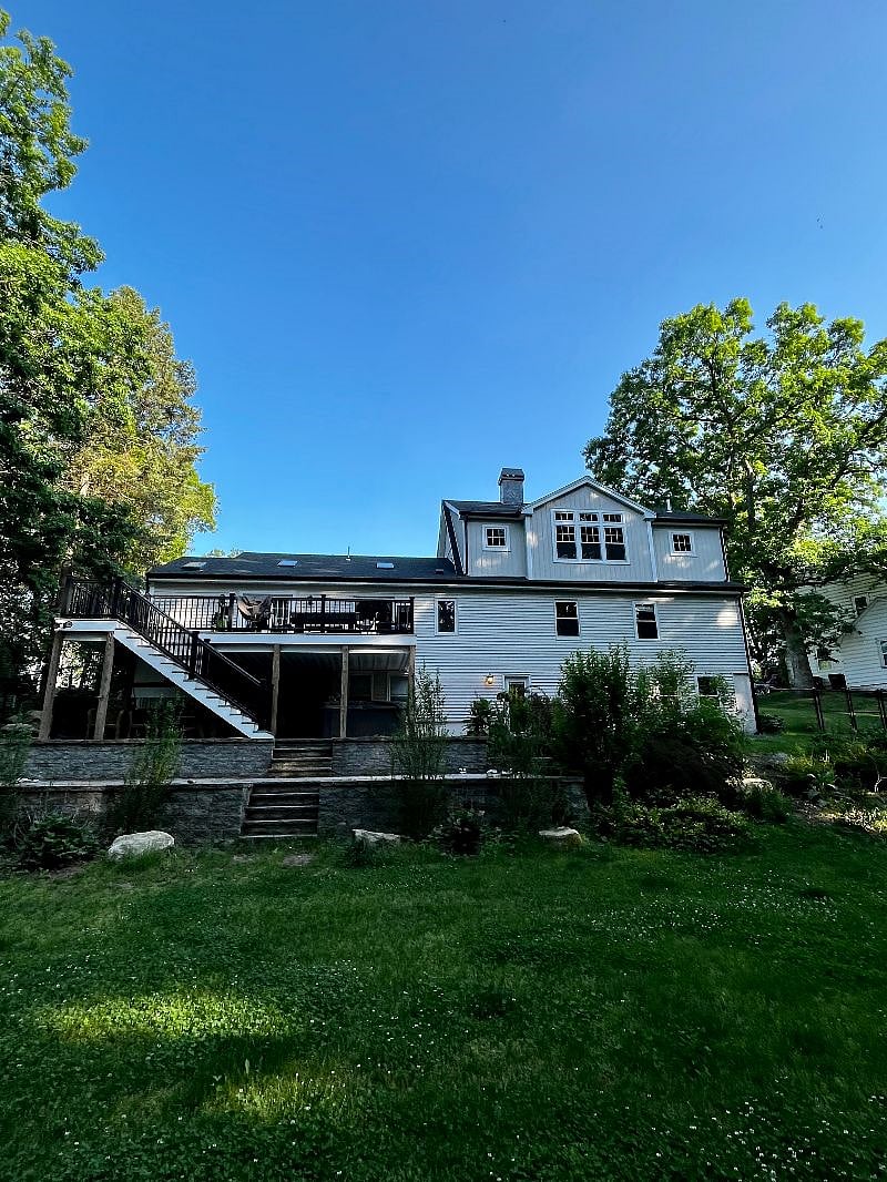 View of back of the house. Renters will have access to the fenced in yard and enter apartment through the back entrance.