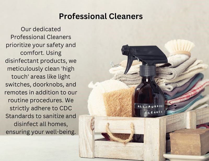 The NEST is professionally cleaned, ensuring a pristine and worry-free stay for you. 
