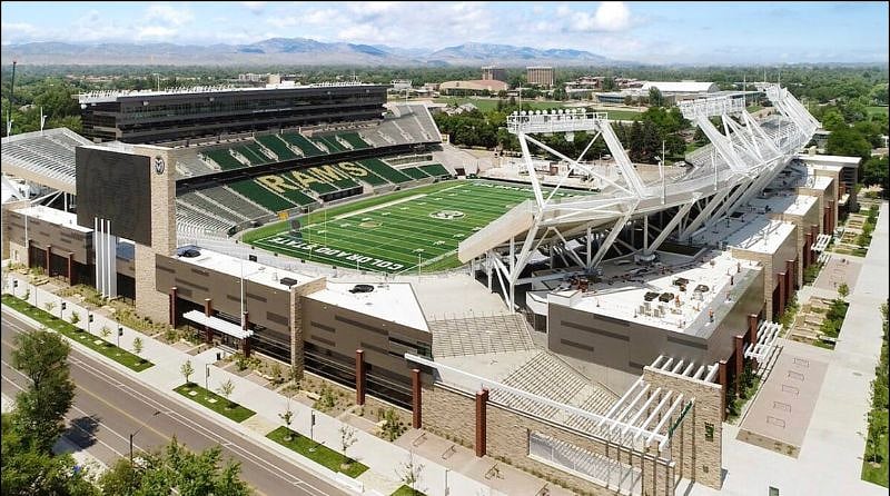 Canvas Stadium at CSU, where the Rams roar to victory! 