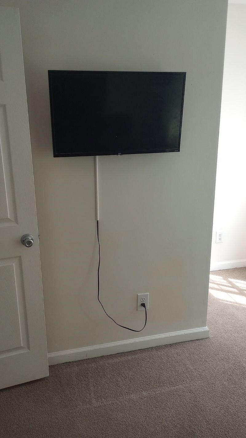 Queen Bedroom Mounted TV 