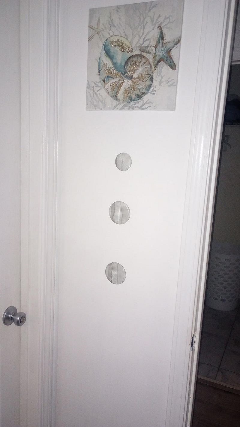 Down Stairs First Floor Master Bathroom Wall Pictures #1