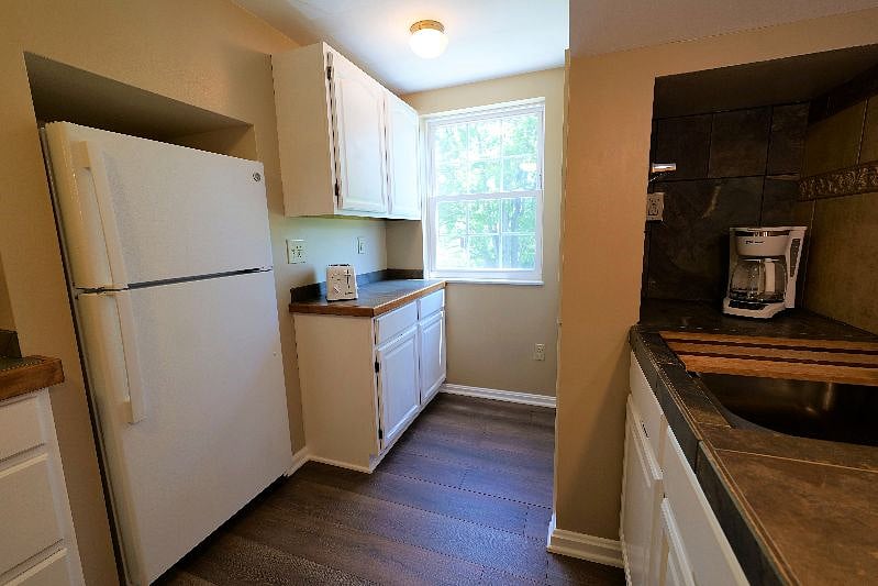 Kitchen Area - full refrigerator, coffee maker, toaster and more are already in stock!