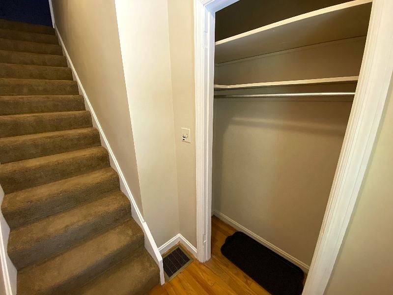 Closet space by the Front Door.