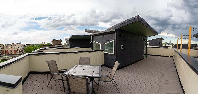 Rooftop on a cloudy day