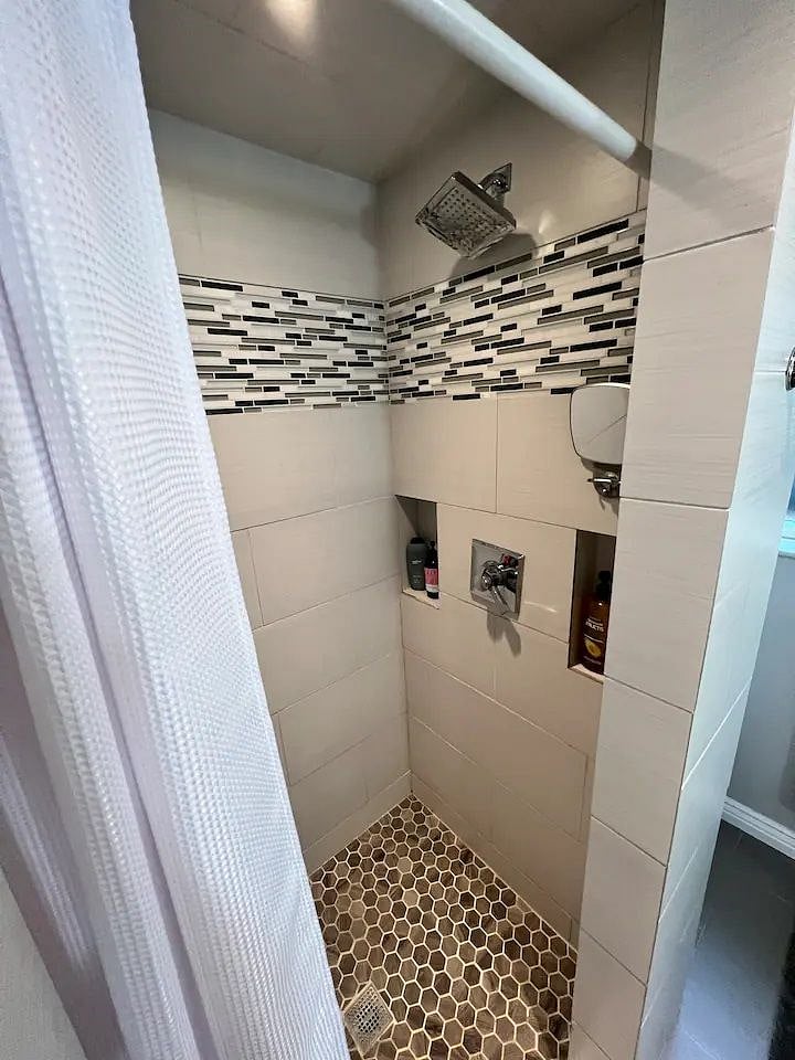 Downstairs shower