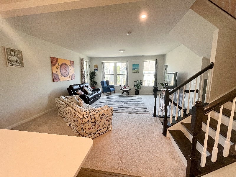 Living Space with once couch, one recliner