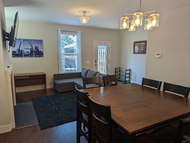 Dining room and second living room.