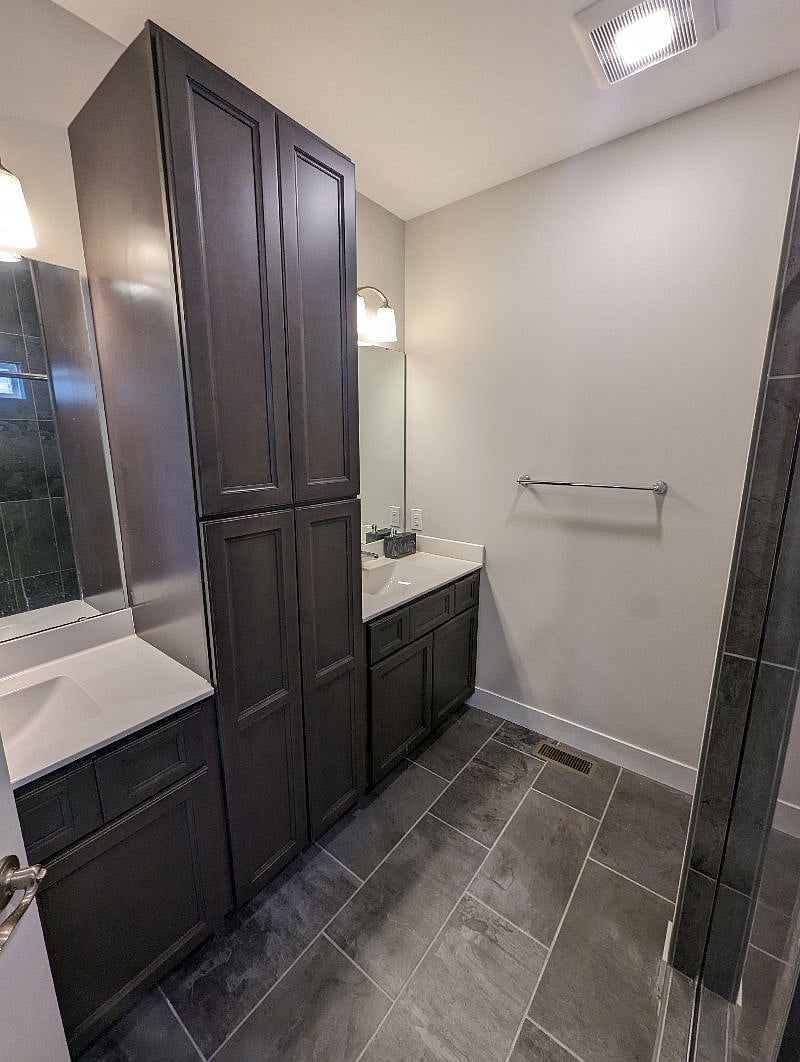 Master bathroom vanity