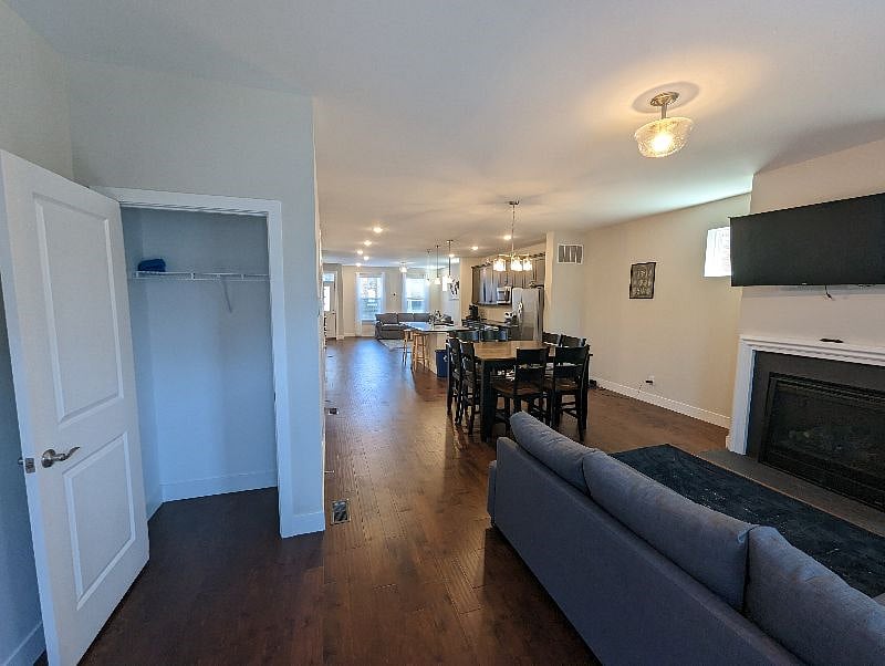 Coat closet in second living room