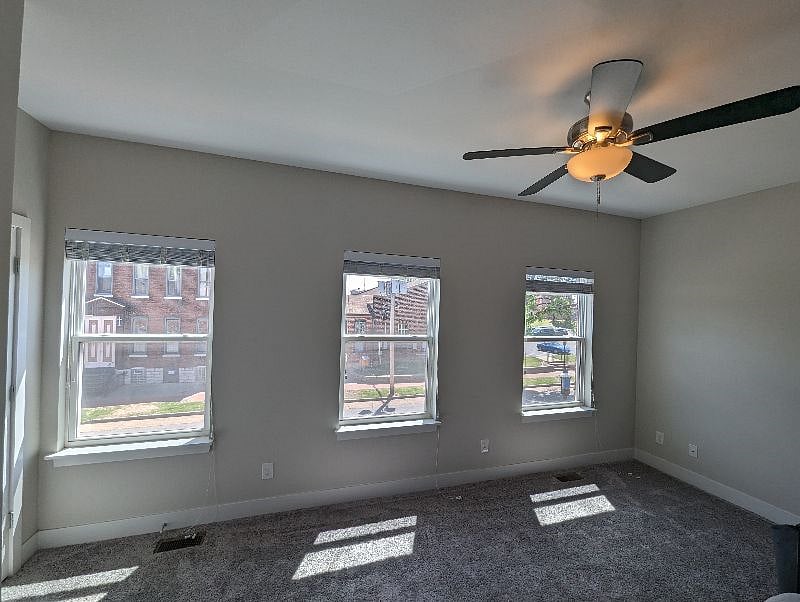 East bedrooms windows