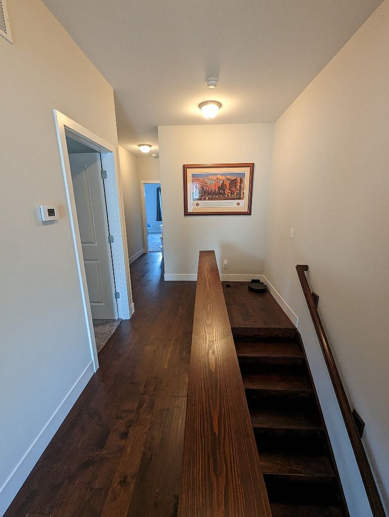 Hallway looking west, toward master bedroom