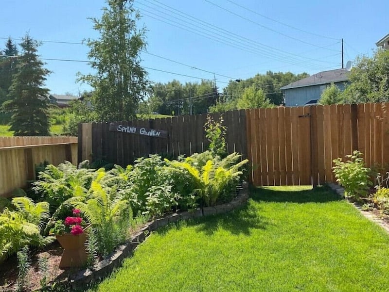 Landscaped front yard