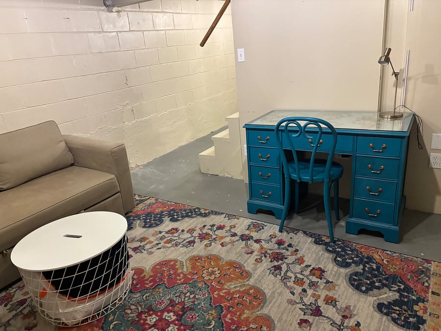 Desk and Pull-Out Couch