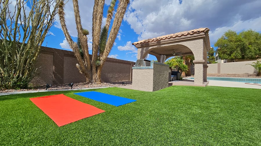 Outdoor Yoga Space and Mats