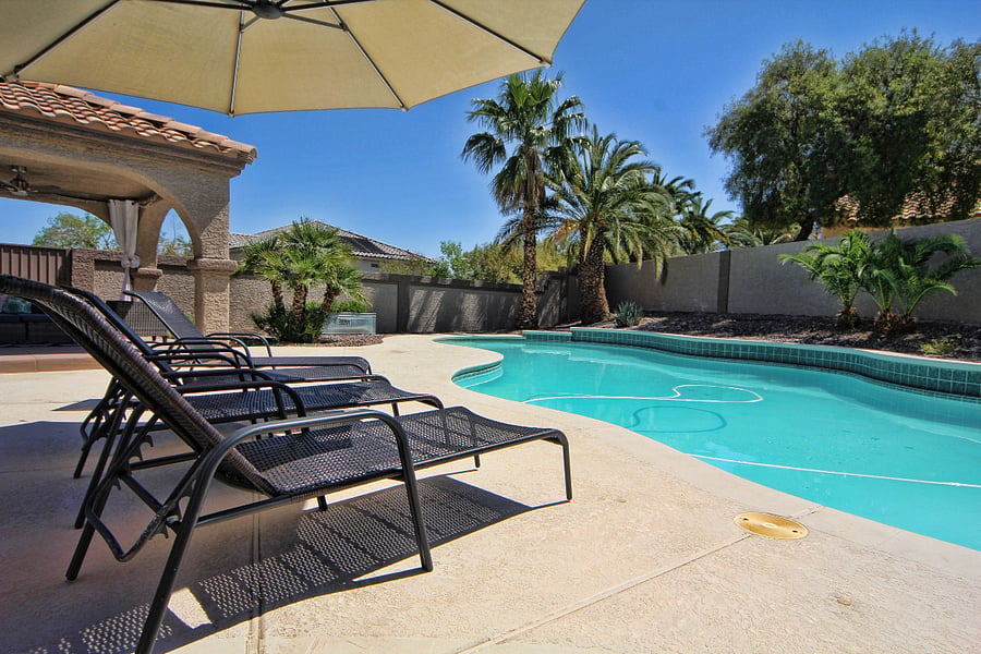 It's illegal to build pools of this size in Las Vegas since 2022. Come enjoy this amazing lap and relaxation, swimming pool! We look forward to seeing you here.