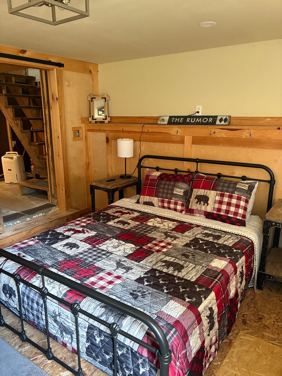 Basement bedroom.