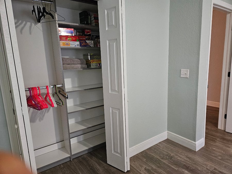 bedroom 2 closet space