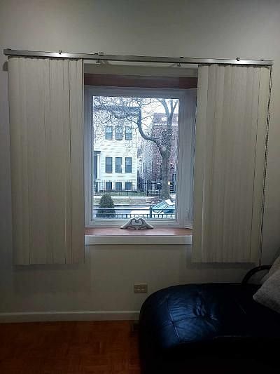 Front window facing south. Side windows open up to allow fresh air.