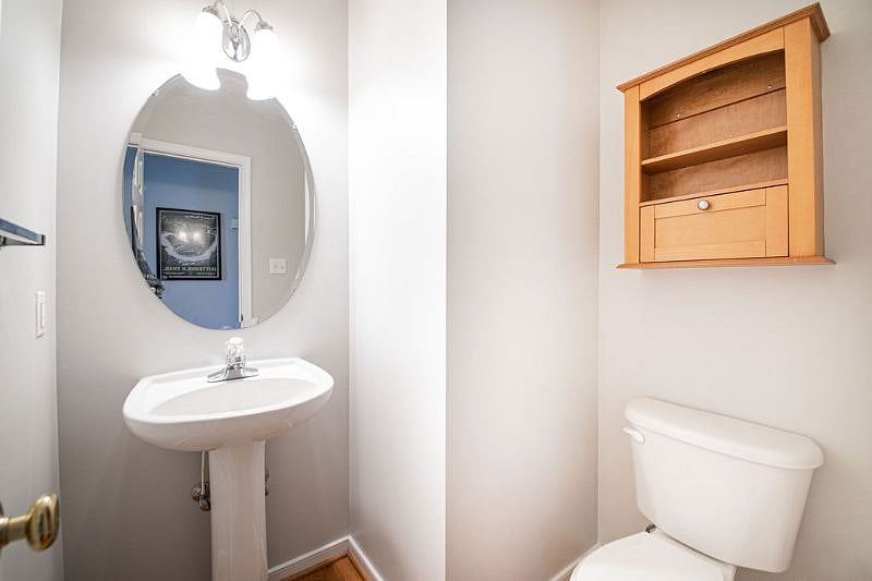 Downstairs half bath.