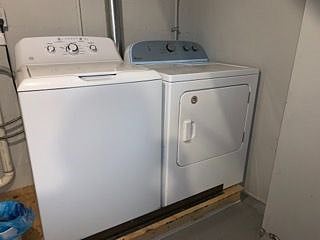 Washer and Dryer in basement