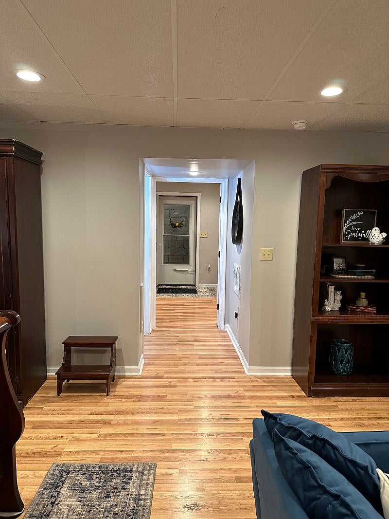 ALL ROOMS ARE FRESHLY COMPLETED WITH SHEETROCK, PAINT AND MOLDING, AND CASINGS! THIS IS THE LOOK OF EXITING HALLWAY!