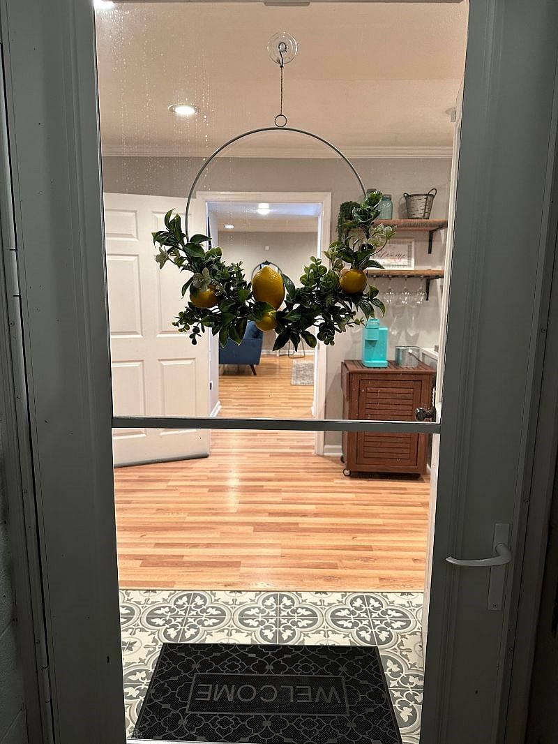 STORM DOOR WITH SCREEN FOR FRESH AIR! STEEL DOOR FOR ADDED SECURITY!
NEW HARDWOOD FLOORING THROUGHOUT AND NEW TITLE IN ENTRANCEWAY AND BATHROOM!