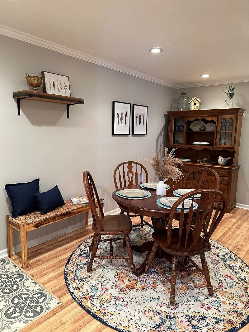 HANGERS FOR THOSE ITEMS SUCH AS COATS, SWEATERS, HATS, ETC. SHELF FOR SHOES AND OTHER ITEMS! HUTCH FOR ANY PERSONAL ITEMS THAT YOU BRING/PURCHASE DURING YOUR STAY!
