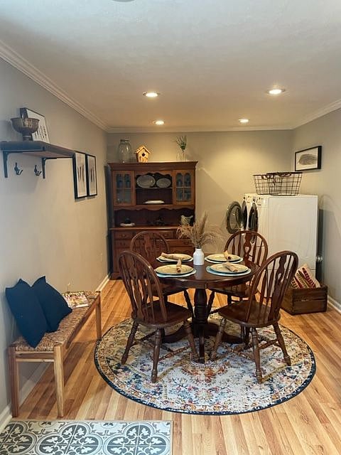 Notice New Coat and Shelving, Set up Table for Friends and Family! Clothing Basket!