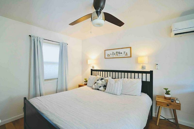 HVAC unit close to bed to assure you are always comfortable