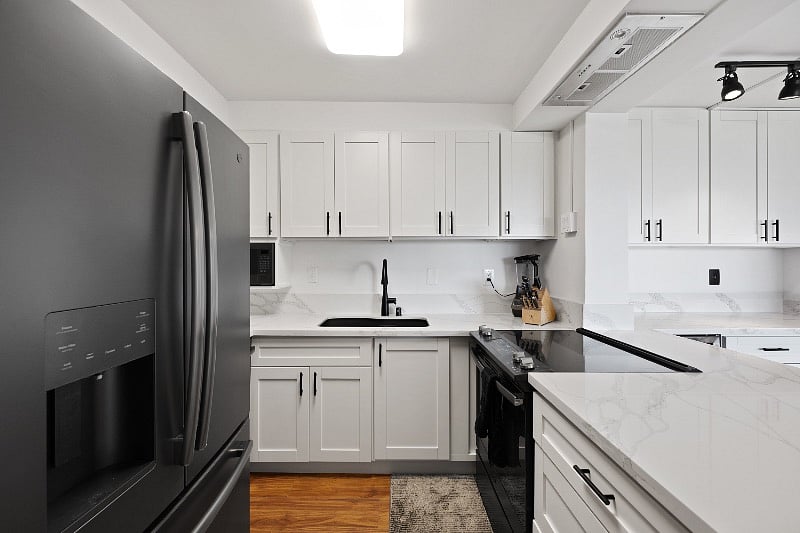 Renovated kitchen with new appliances