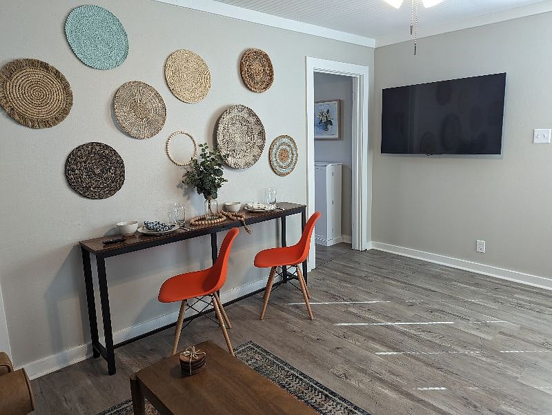 Room to work on laptop or sit and eat a meal.