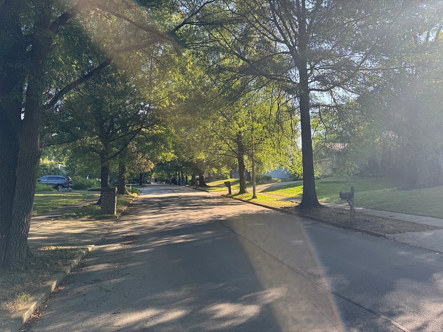 Street in front of house