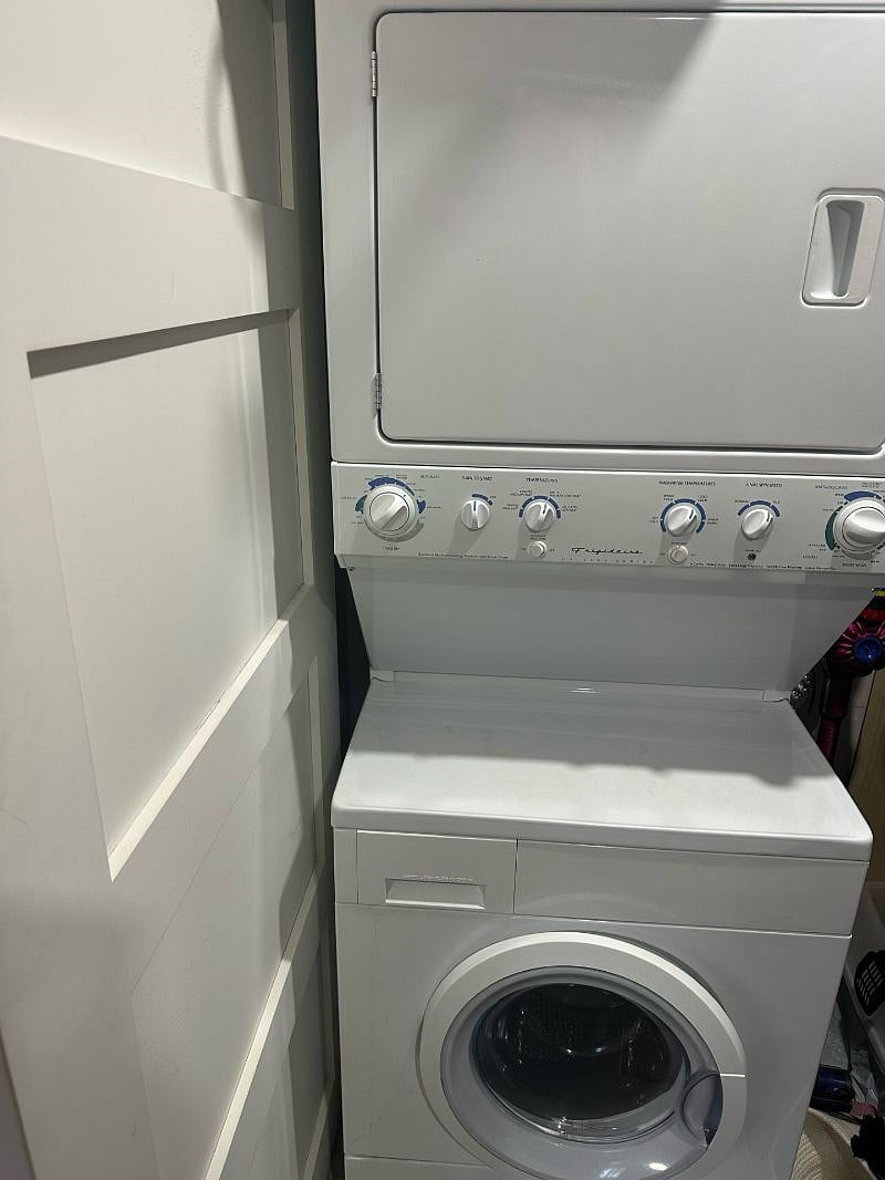 Washer Dryer Included in walk-in closet