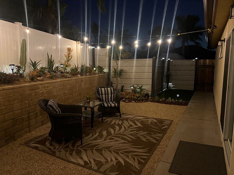 A great area to relax, even at night.