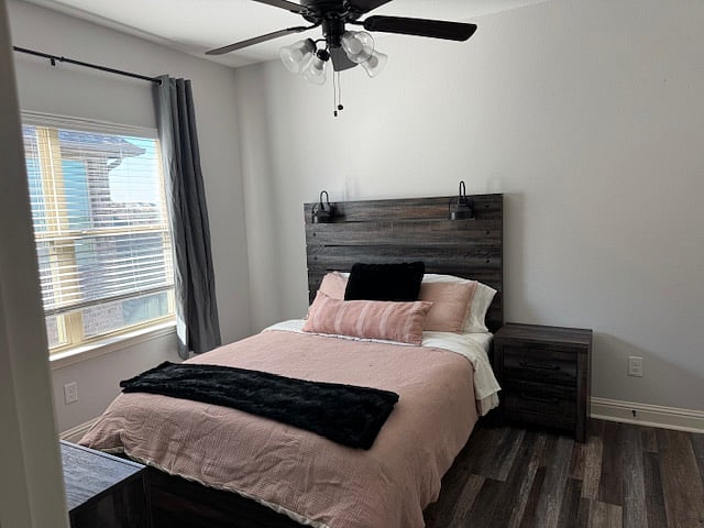 Queen Bed and Nightstand