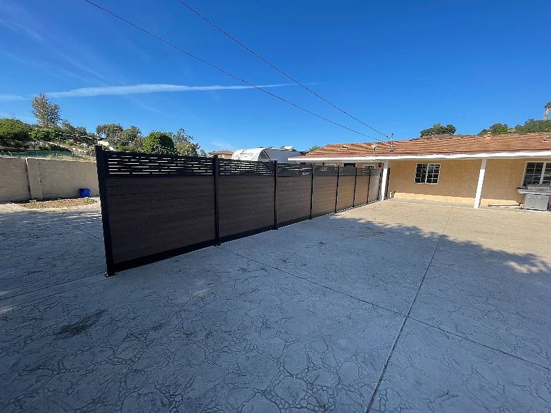Fence that divides the house from the ADU so both spaces are totally separate 