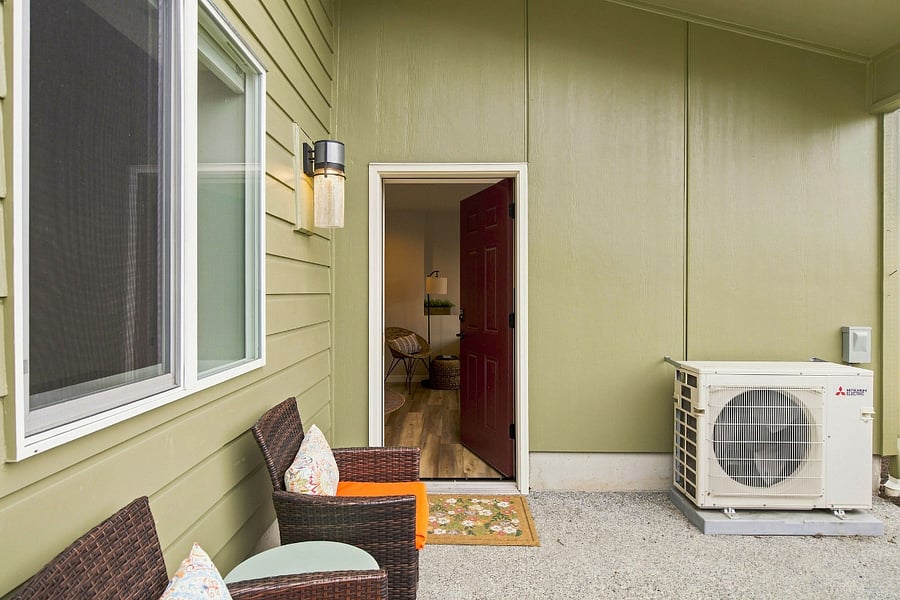 Entrance to your new home away from home!