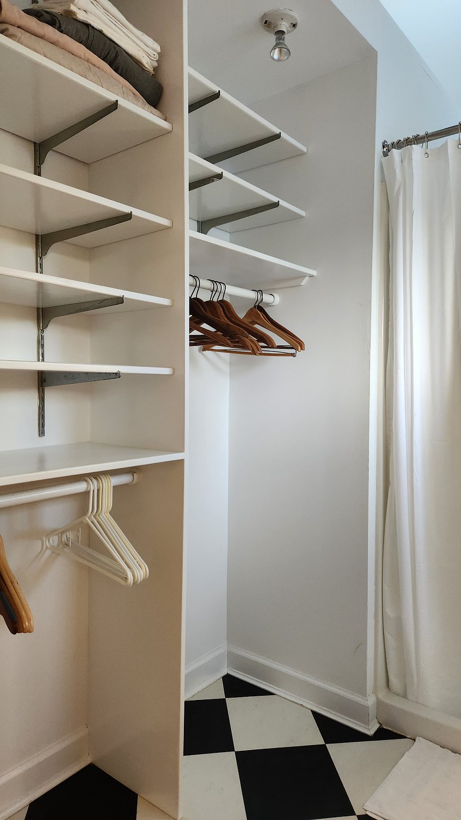 closet and shelving