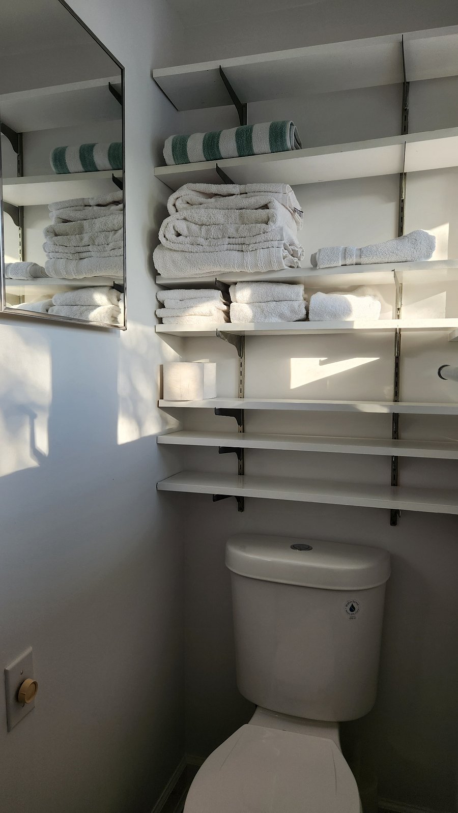 shelves for towels, linens and more