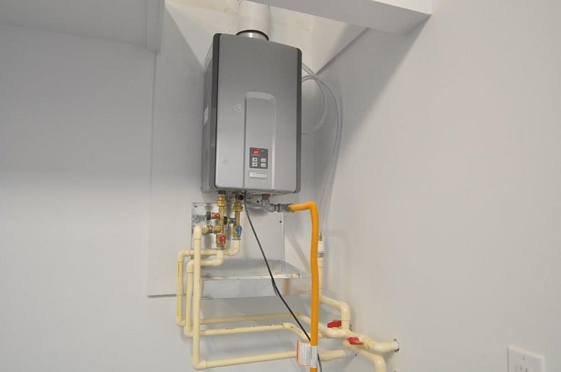 Rinnai tankless water heater provide hot water on demand with increased efficiency.