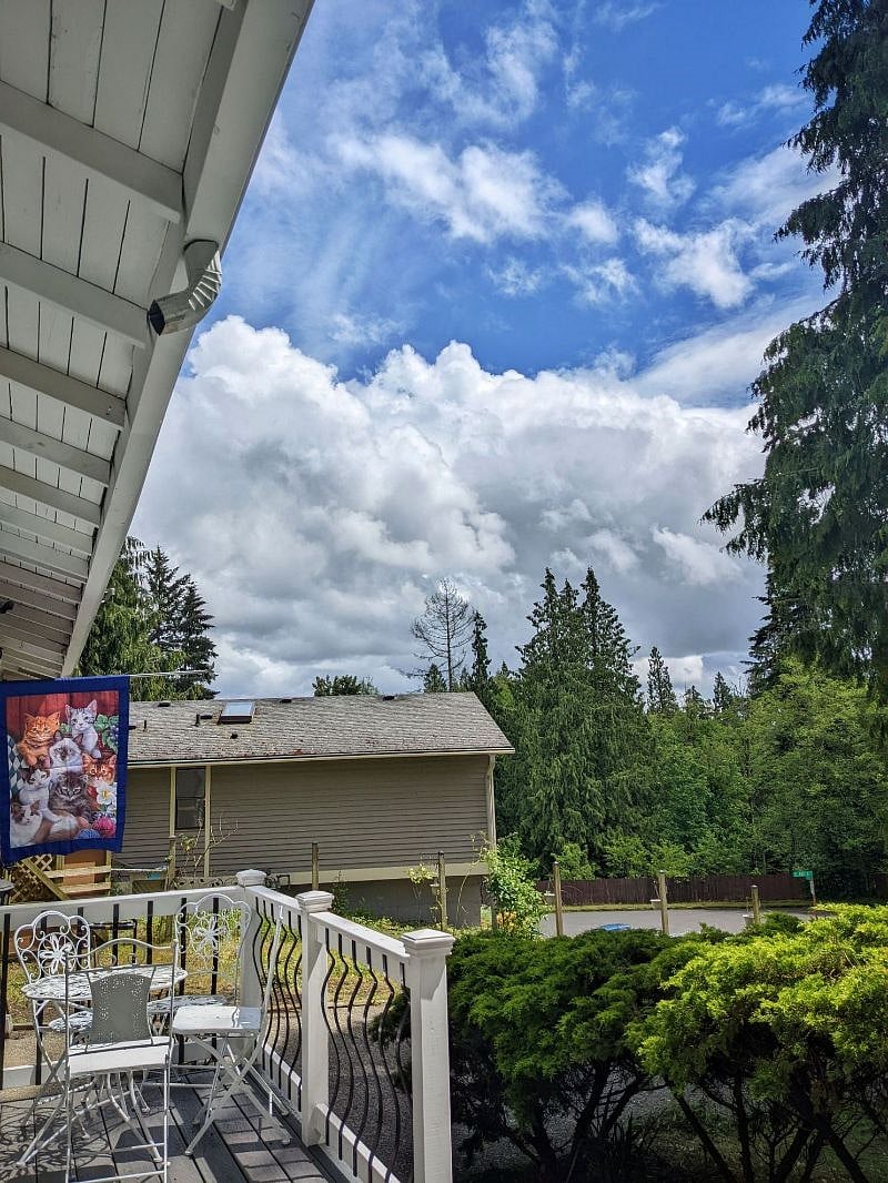 The front deck for after-work enjoyment.